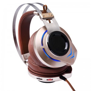 2018 PRO metallic Gaming Headset 7.1 Geräuschunterdrückung mit Vibrationstechnologie